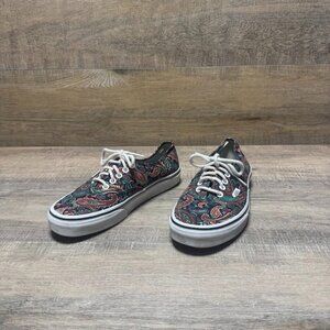 Vans Authentic Paisley Canvas Sneakers Women's Size 8.5